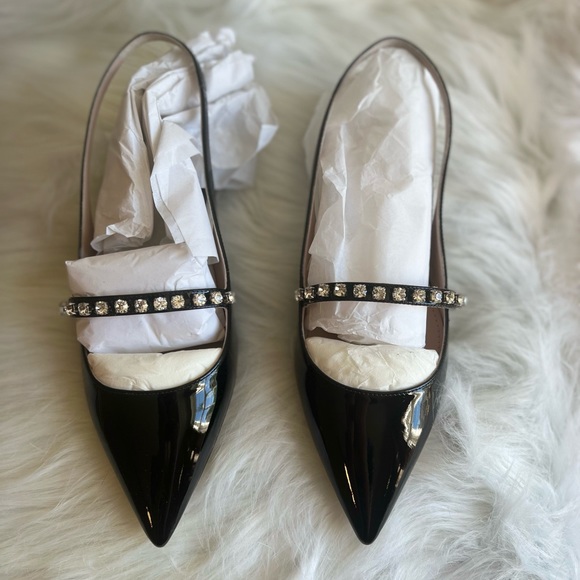 MiuMiu Calzature Donna Vernice Women Flat - Picture 1 of 6